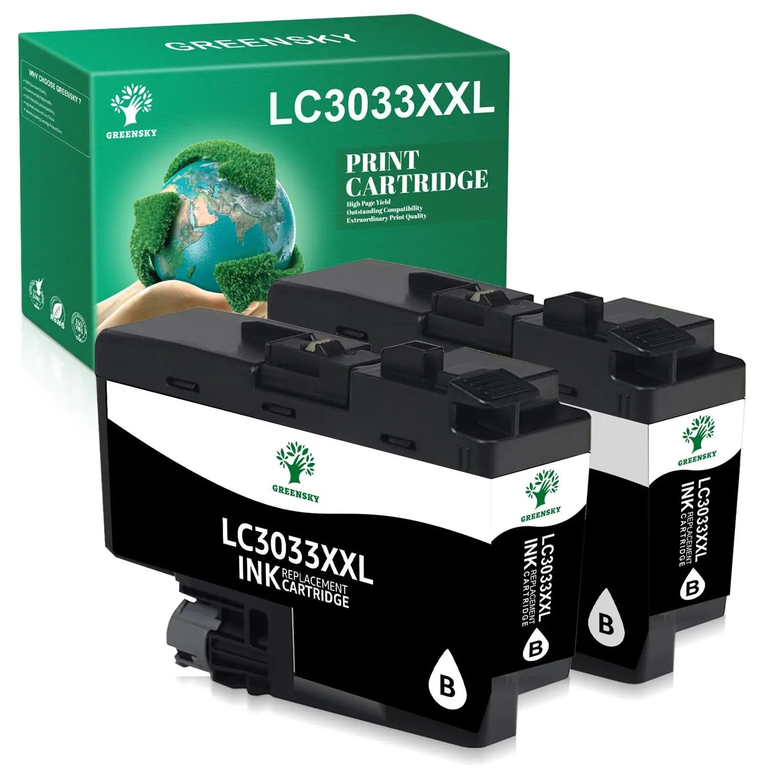 

2PK LC3033 Ink Cartridges Black LC3033XXL for Brother MFC-J995DW XL MFC-J815DWXL