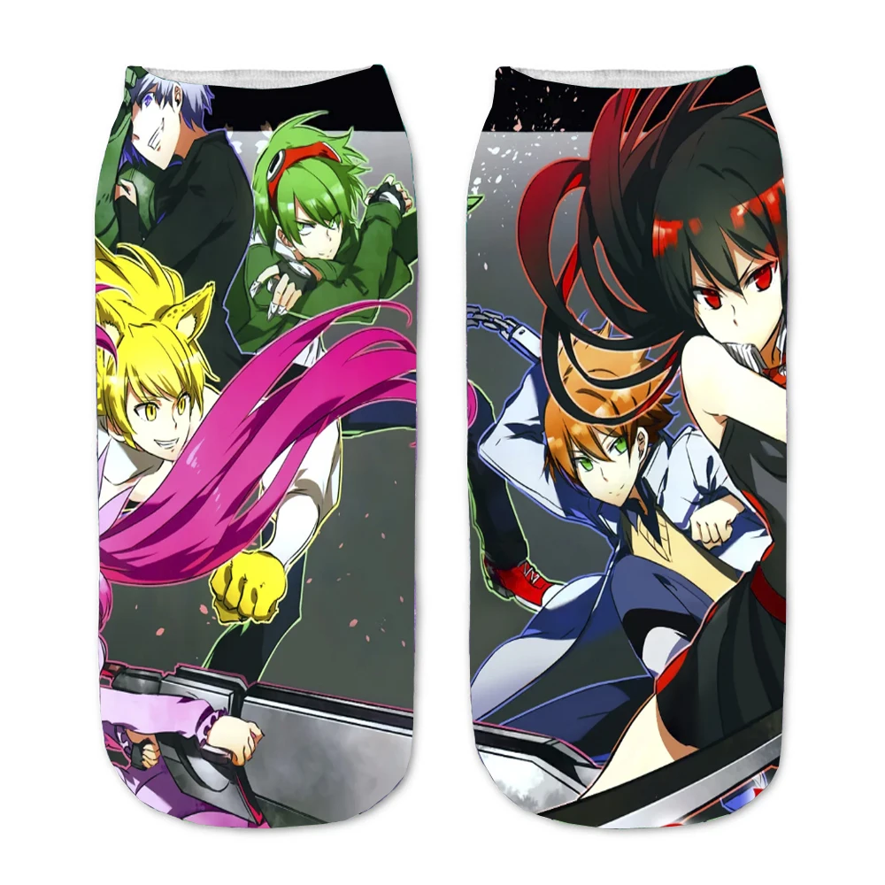

Men Women socks Cosplays Teenager Hip Hop Casual Socks For Anime Akame ga KILL! Socks Cartoon Print Adult Socks