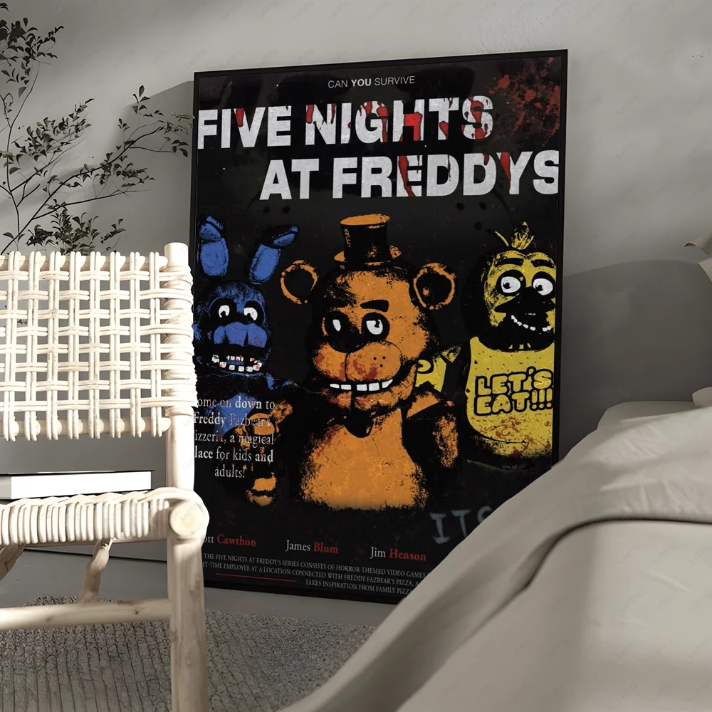 Five Nights at Freddy's Classic Poster Wall Art Print - Stylish Home Decor & Gift