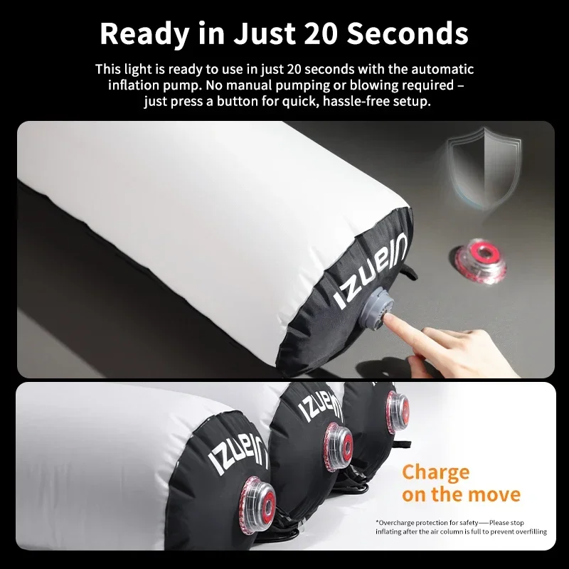 Ulanzi AL60 68W Portable Inflatable Air LED Tube Light APP Control LED Light 2700K-6500K Bi-Color Handheld Light for Photography 2