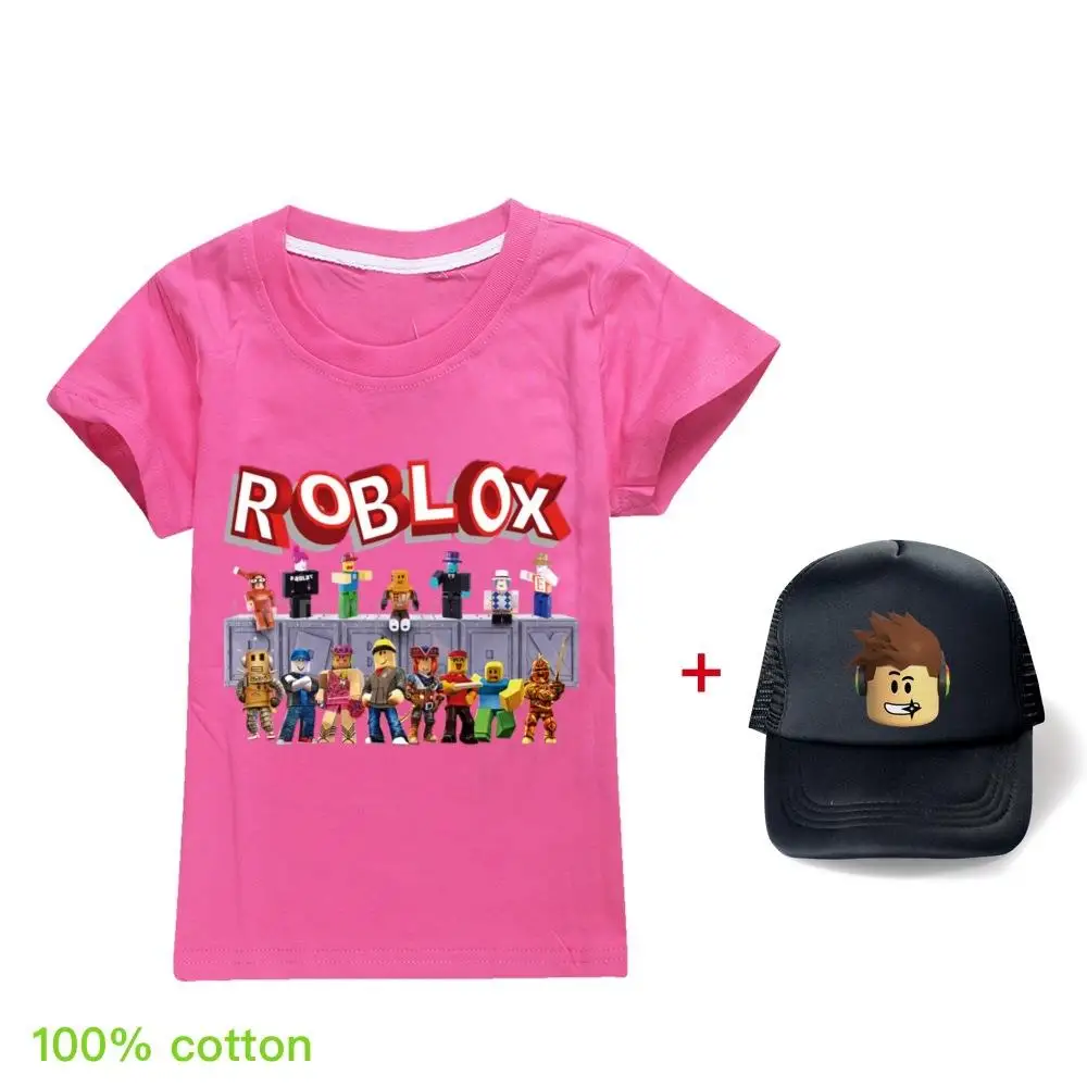 New Summer Children's Short Sleeve T-shirt ROBLOX Girls Boys