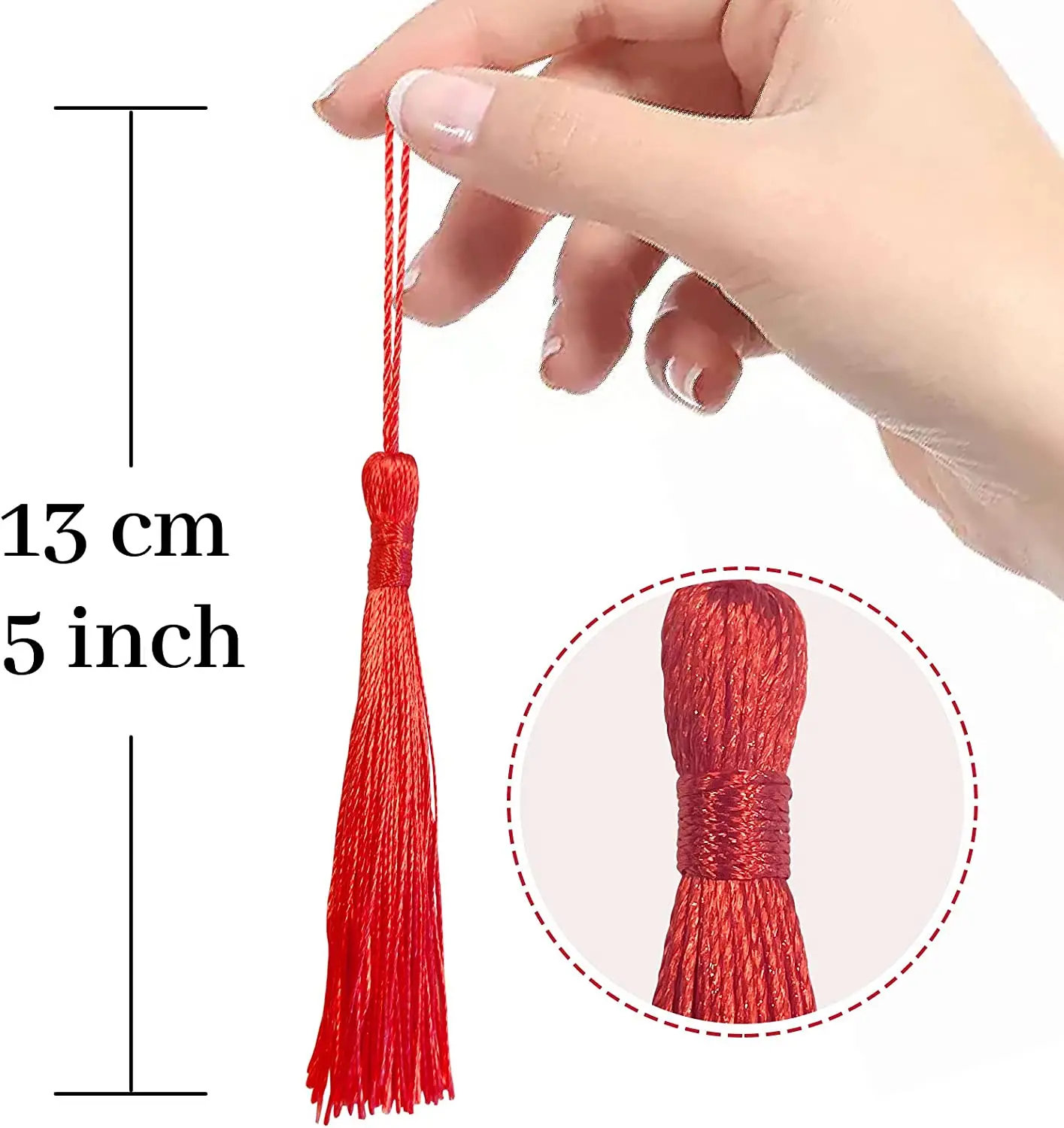 32Pcs 13cm 교수형 밧줄 책갈피 Tassels 프린지 브러시 부드러운 Tassels DIY 쥬얼리에 대한 수제 공예 액세서리 만들기