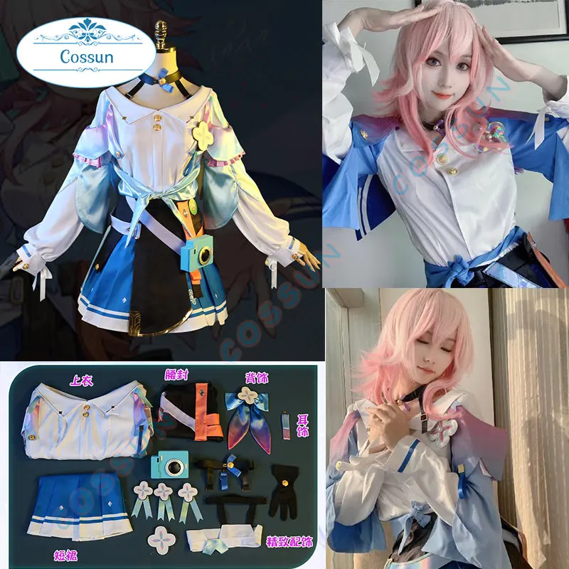

Game Honkai:Star Rail March 7th Cosplay Costume Halloween Outfits Women New Suit Uniforms Dress