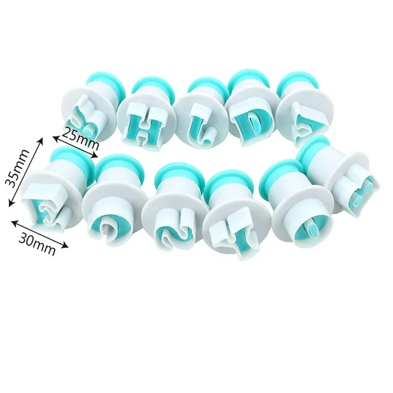 26 Alphabet Letter Numbers Fondant Cake Decorating Set Cookie Biscuit Mold Printing Pressure Icing Cutter Die