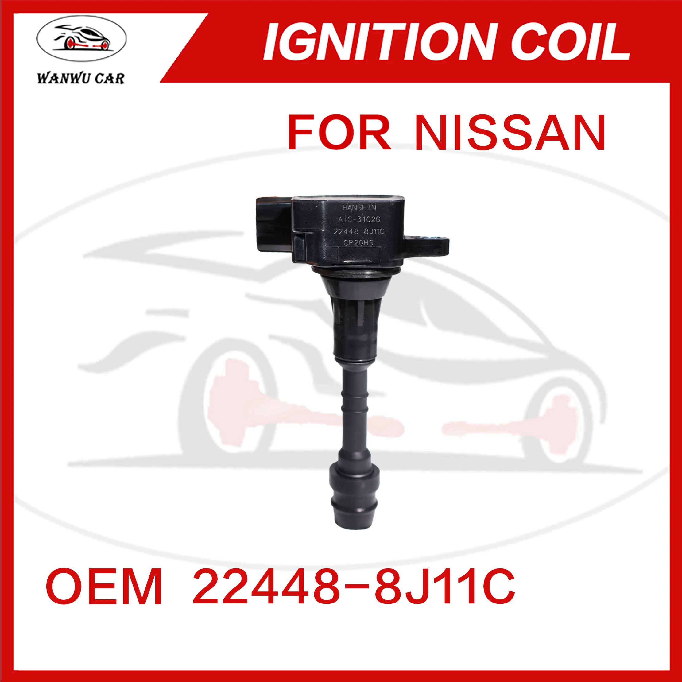 Ignition Coil Igniter Suitable For NISSAN Altima Patrol Quest Maxima INFINITI FX35 M35 22448-8J115 22448-8J11C