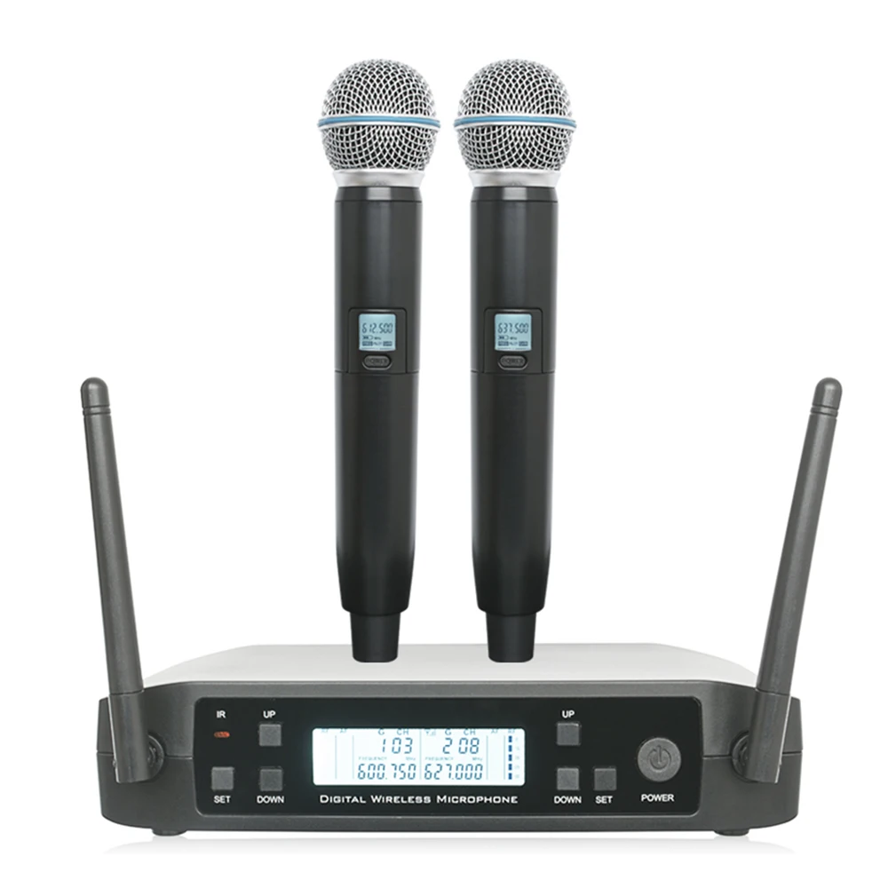 Top quality GLXD4 GLXD24 GLXD wireless microphone system mic for karaoke and speech with Beta58 and S.M58 mic 