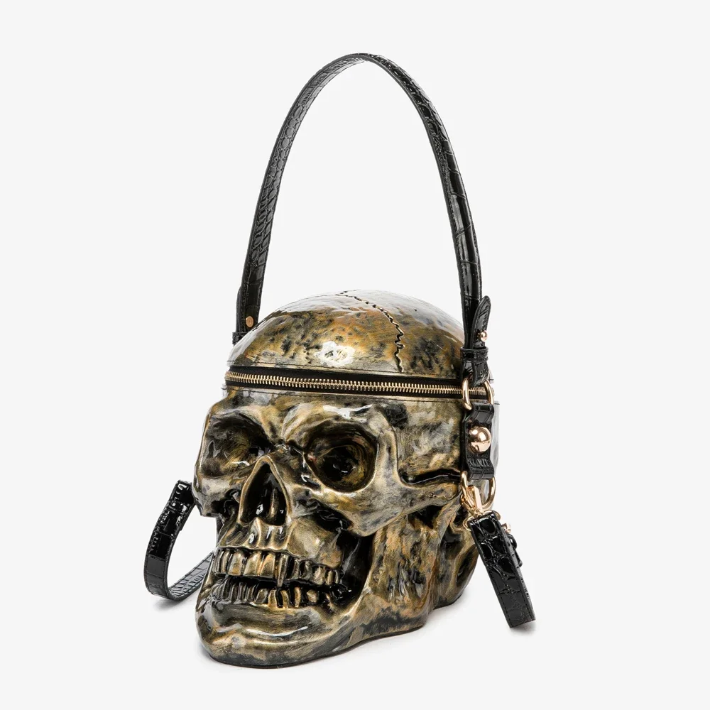 

purses and handbags For Women Designer crossbody shoulder bag Skull shape Bags top handle bags Purse Funny Skeleton Head Package