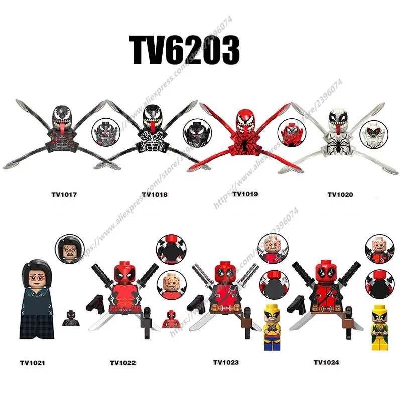 

1PCS Action Figures accessories Building Blocks toys Series TV6203 TV1017 TV1018 TV1019 TV1020 TV1021 TV1022 TV1023 TV1024