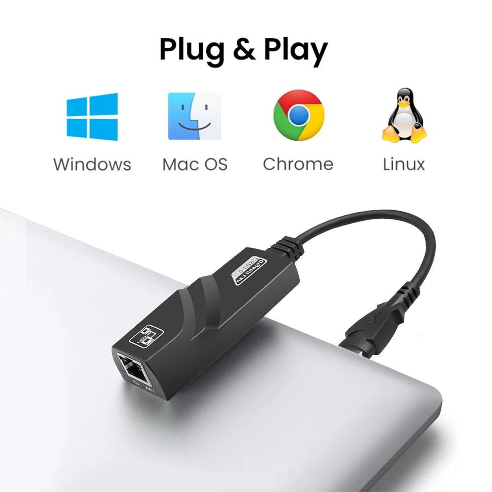 Adaptateur USB-C vers Ethernet Gigabit Double avec Port USB 3.0 (Type-A) -  Adaptateur Réseau Gigabit USB Type-C