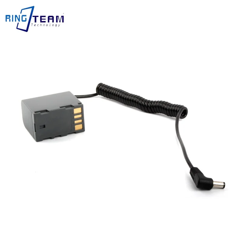 코일 케이블 DC5.5 남성형에서 VF823 DC 커플러로 연결 JVC GZ-HD3 575 275 175 130 HD30 430 카메라용 BN-VF823 더미 배터리