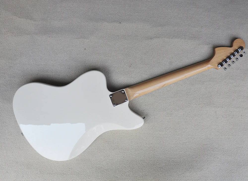 Cream 6 Strings Electric Guitar with Rosewood Fretboard,Dot Inlay,Customizable