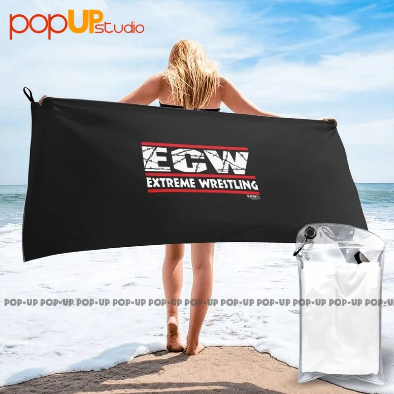 Ecw Hardcore Wrestling Quick Dry Towel Large Travel Non-Linting For Bathroom