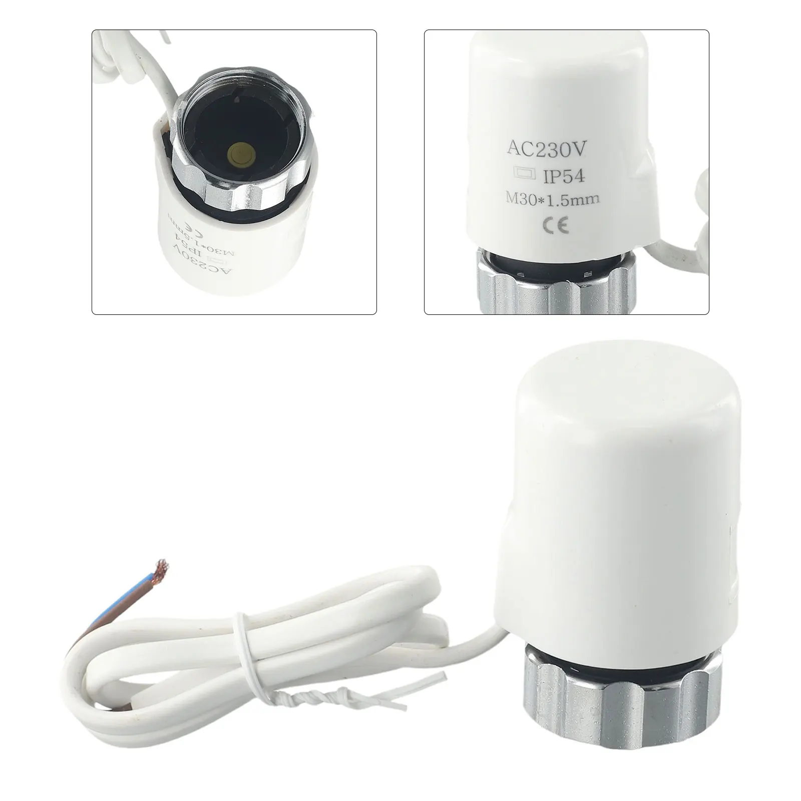 

Temperature and Water Flow Control Electric Thermal Actuator for AC230V M30*1 5mm For Floor Heating Radiator Valve