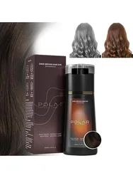 Effortless Quick - Color Hair Dye Shampoo with Natural Plant Ingredients - Dark brown