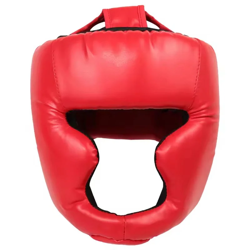 Premium Full Face Boxing Headgear Adjustable Head Guard Karate Muay Thai Training Protection Boxing Headgear