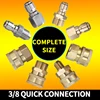 3/8 Quick Connection For High Pressure Washer M22 M18 M14 M3/8 Thread Connect Car Wash Machine Gun Pipe Car Accessory 2