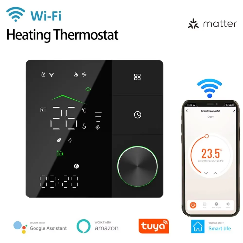 Matter Tuya WiFi Smart Thermostat Electric Heating Controller for Commercial Use