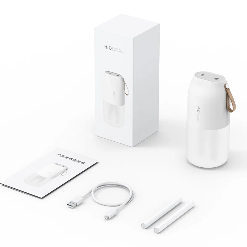 Wireless Air Humidifier Aroma Diffuser 2000mAh Battery Rechargeable Double Nozzle Essential Oil Diffuser Mist Maker Humidifier