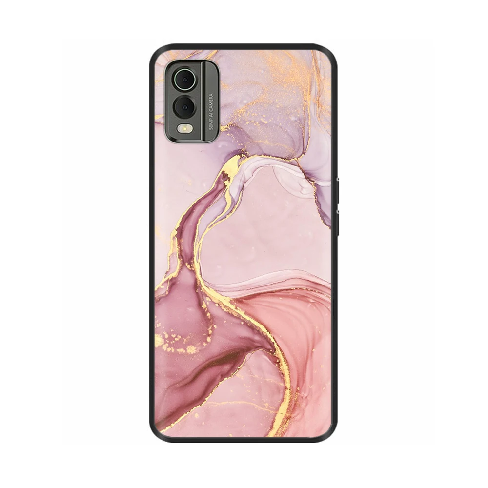 Stylish Black Silicone Shockproof Phone Case - Soft Painted Bumper Cover