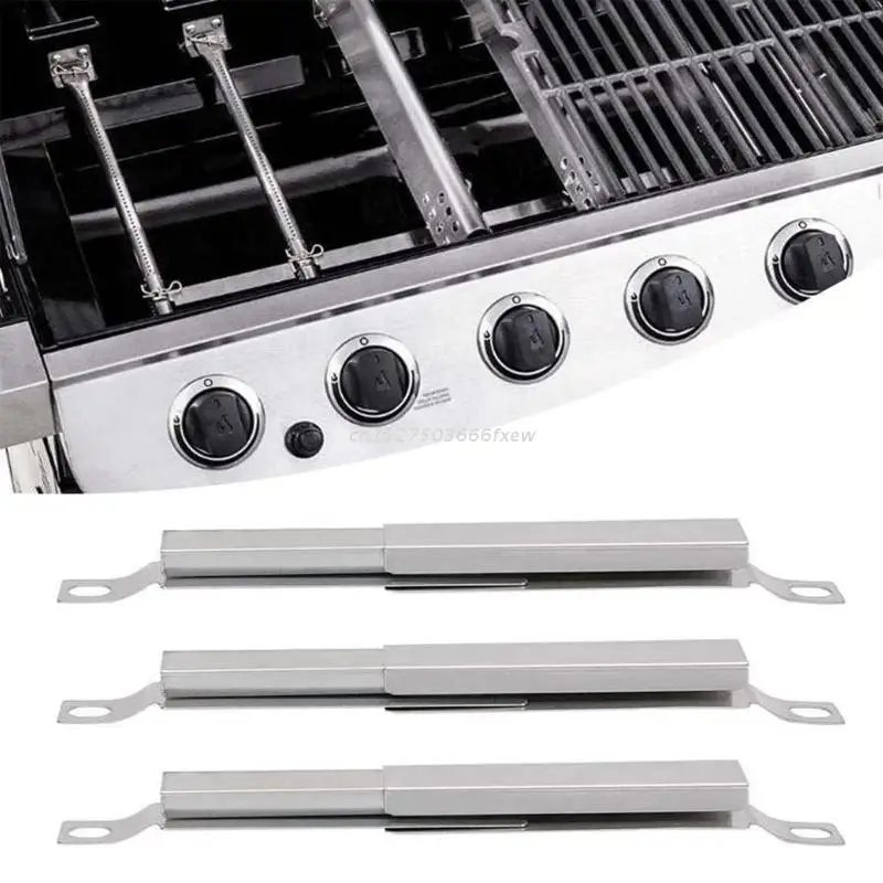 Channel Burners Replacement Barbeque Tool Stainless Steel Gas Grill Crossover Tube BBQ Parts Carryover Tube Replacements