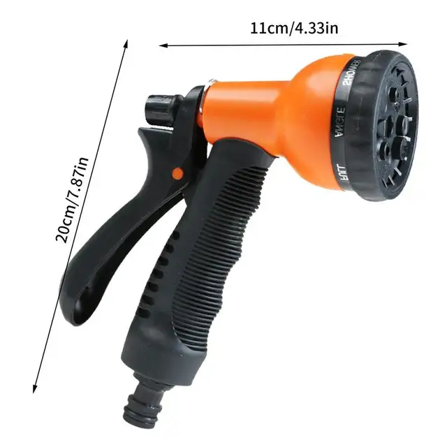 Nagynyomású Tömlő Fúvókák 8 Módok Öntözés Spray Kert Virág Öntöző Öntözőkészítő Állítható Fúvóka Autó Szerszám - Image 6