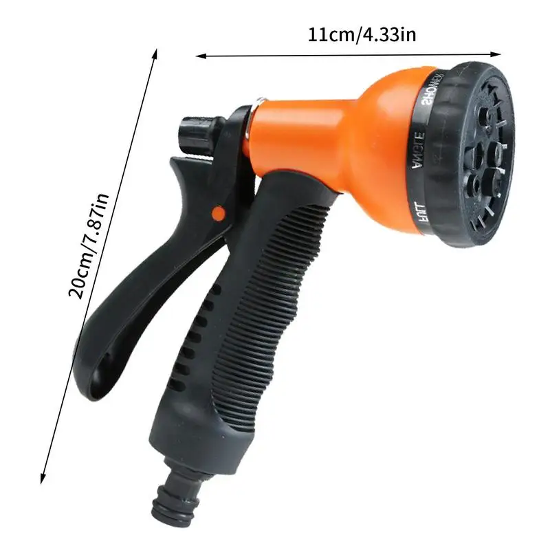 Adjustable High Pressure Garden Hose Nozzle with 8 Spray Modes