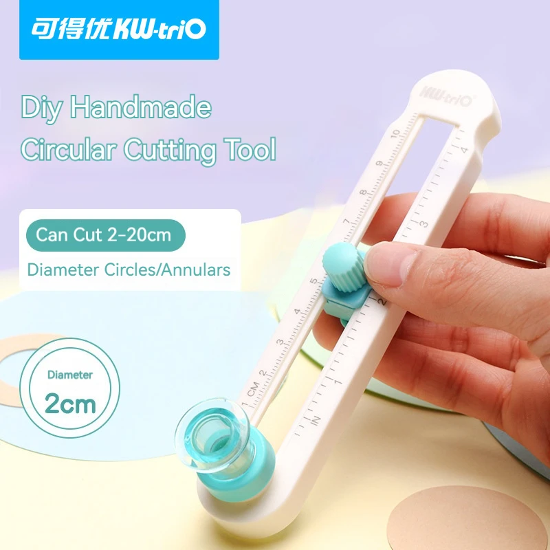 Round Paper Cutting Tool, Versatile Handheld Cutter for Scrapbook, Card Design & Study Office DIY Projects - 2