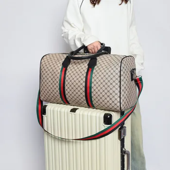 Borsa da Viaggio Unisex alla Moda, Borsa Fitness Impermeabile di Alta Qualità, Borsa da Viaggio Grande Capacità, Borsa da Cabina di Lusso Firmata