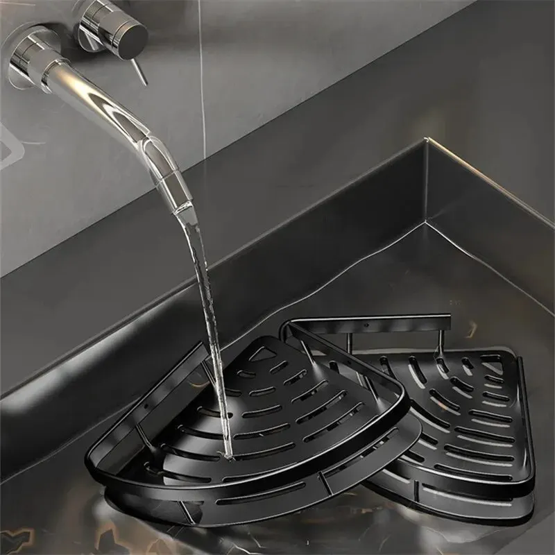 Bathroom Shelf Shampoo Rack Makeup Storage Organizer Shower Shelf Bathroom Accessories No Drill Wall Corner Shelf 5
