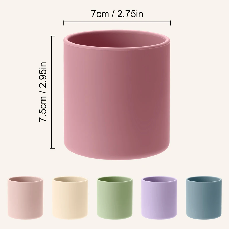 Color Kids 1PCS Baby Learning Drinking Cup Silicone Feeidng Liquid Cup Feed Gargle Mug Kids Training Water Cups Baby Accessories