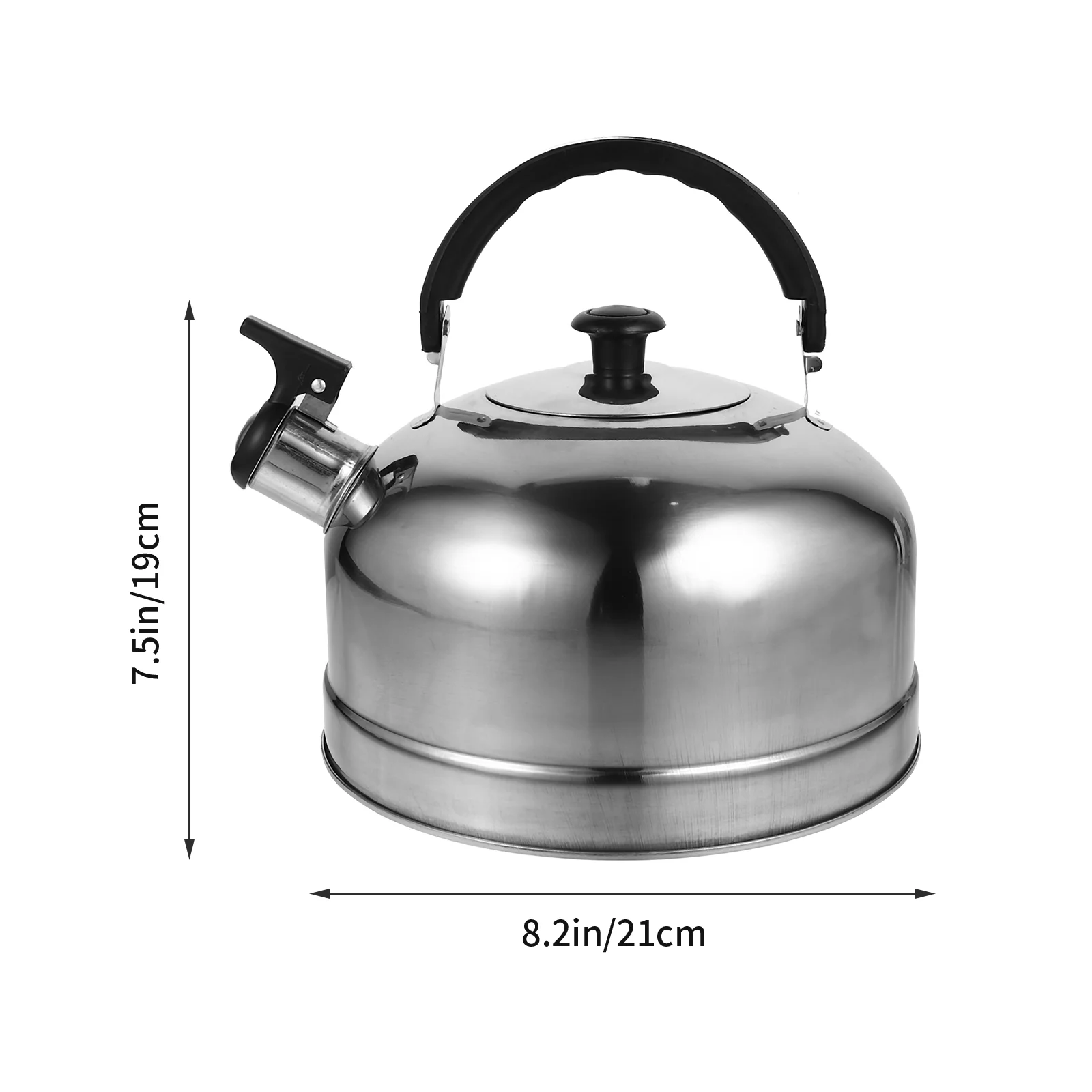 Stainless Steel Whistling Kettle 2/3/4L Flat Bottom Water Kettle Teapot Kitchenware Gas Stove Induction Cooker