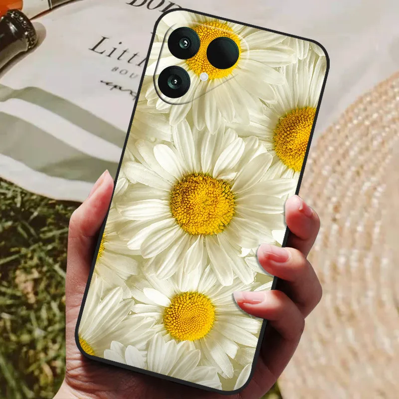 Luxury Black TPU Soft Silicone Anti-Drop Phone Cover - Slim Design