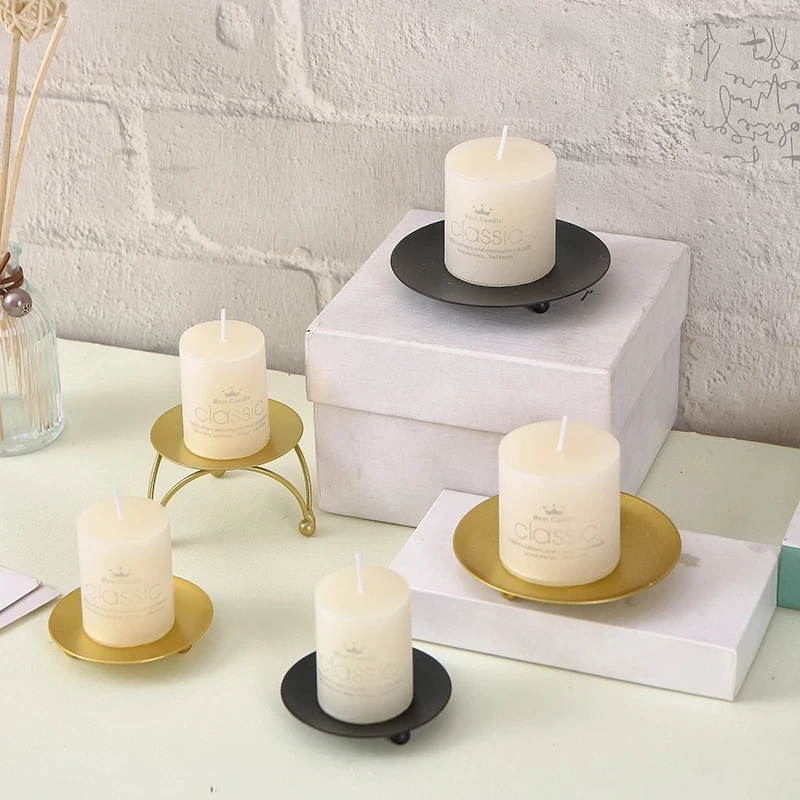 Iron Black/gold Iron Candlestick Wedding Festival Decoration Candle Candlestick Candle Gift Home Table Decoration For Candle Holders