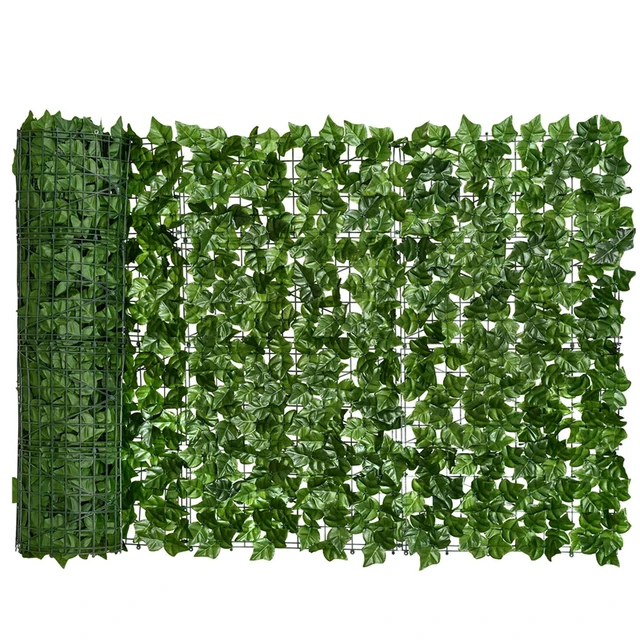 Schermo di recinzione per la Privacy artificiale siepi di foglie di edera  finta pannelli di recinzione