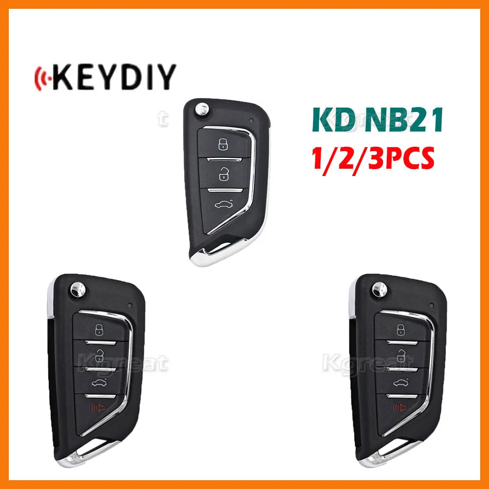 

1/2/3pcs KEYDIY NB21 Multifunctional Remote Key NB21-3 NB21-4 KD NB Car Remote Key for KD900/KD-X2 Key Programmer Remote Control