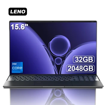 LENO 15.6 "Laptop portatile 32 GB DDR4 2 TB SSD Intel N5095 W antindows11 Notebook PC Gamer Computer da ufficio con Fingerpri retroilluminato 1