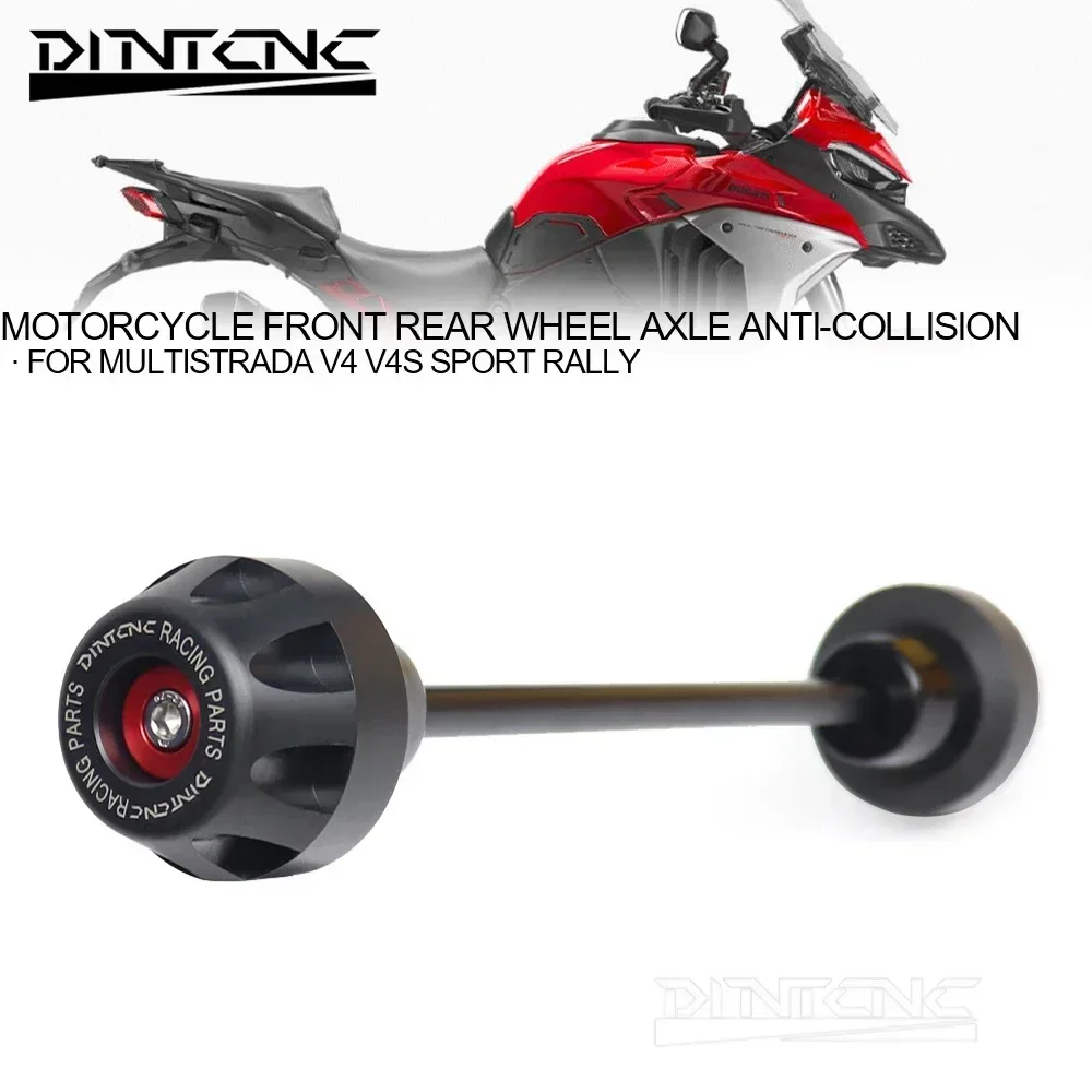 MTSV4 Asse Ruota Anteriore Posteriore Moto per DUCATI Multistrada V4 S Sport Rally 2022-2026 Accessori Tamponi Anticollisione Slider