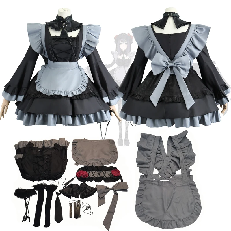 Marin Kitagawa Cosplay Kostüm Shizuku Kuroe Kleid My Dress-Up Darling Anime Halloween Weihnachten Karneval Anzug Rollenspiel Uniform