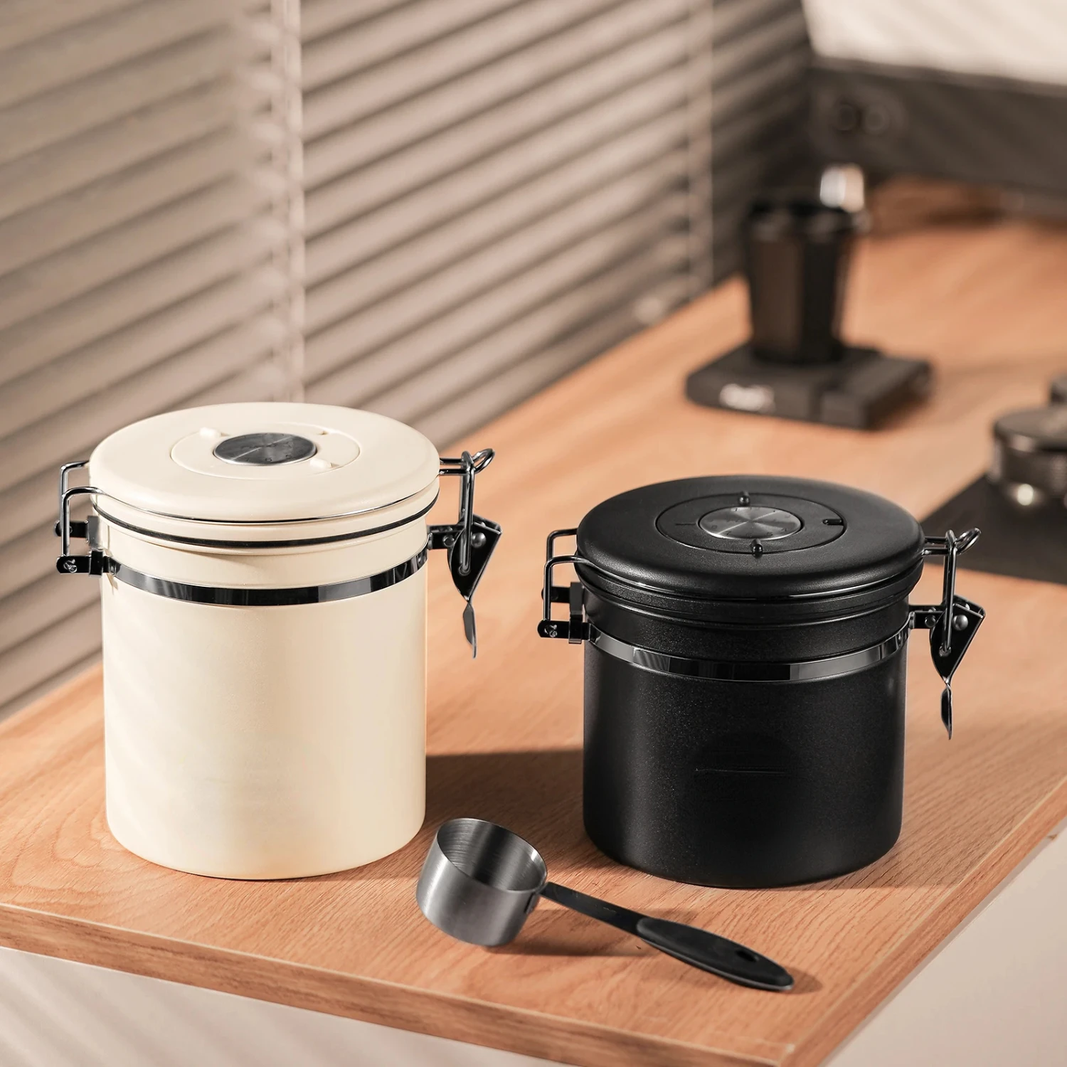 Upgrade your coffee storage with this elegant, durable premium jar for long-lasting organization and stylish d&eacute;cor-Experience