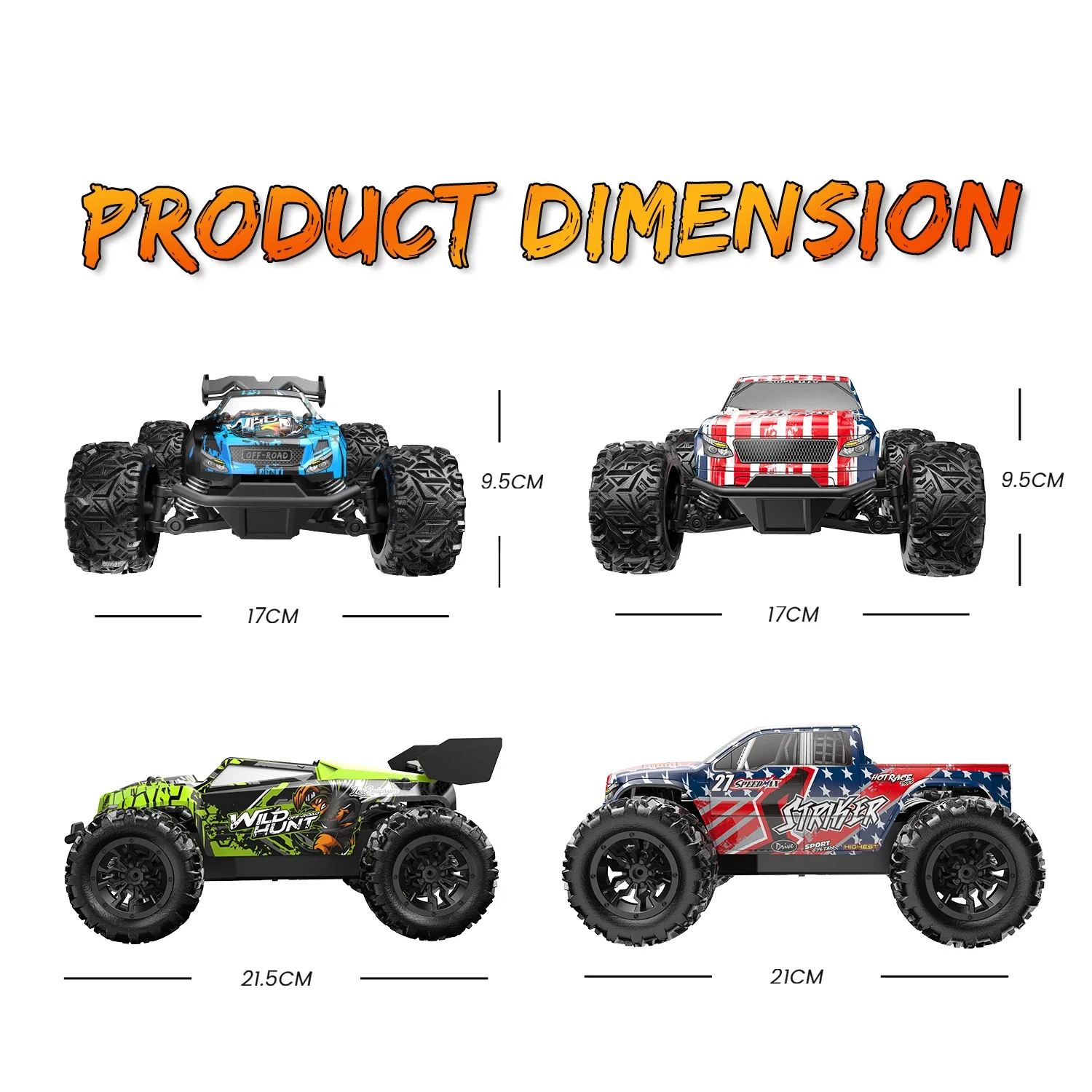 20KM/H Power Motor 2.4G RC Drift Car Truck Independent Shock Absorber Anti-Crash Vehical Adults Kid Toy Gift Remote Control Car 6