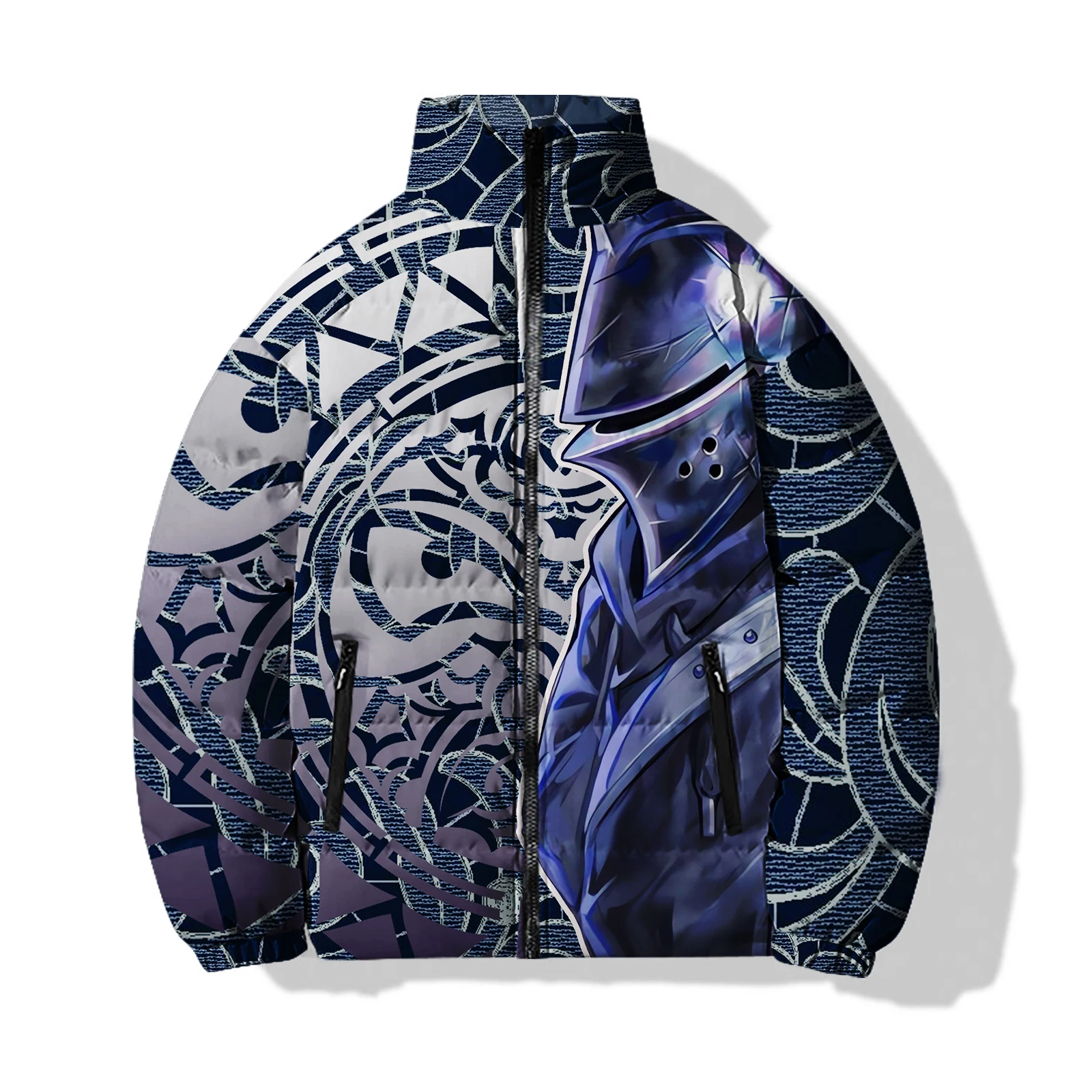 thumbnail image 1 of Chaquetas de caballero para hombre, nuevas chaquetas de plumas con estampado 3D, abrigos de invierno para hombre, parkas de moda cálidas y duraderas, parkas para hombre, 1 of 5