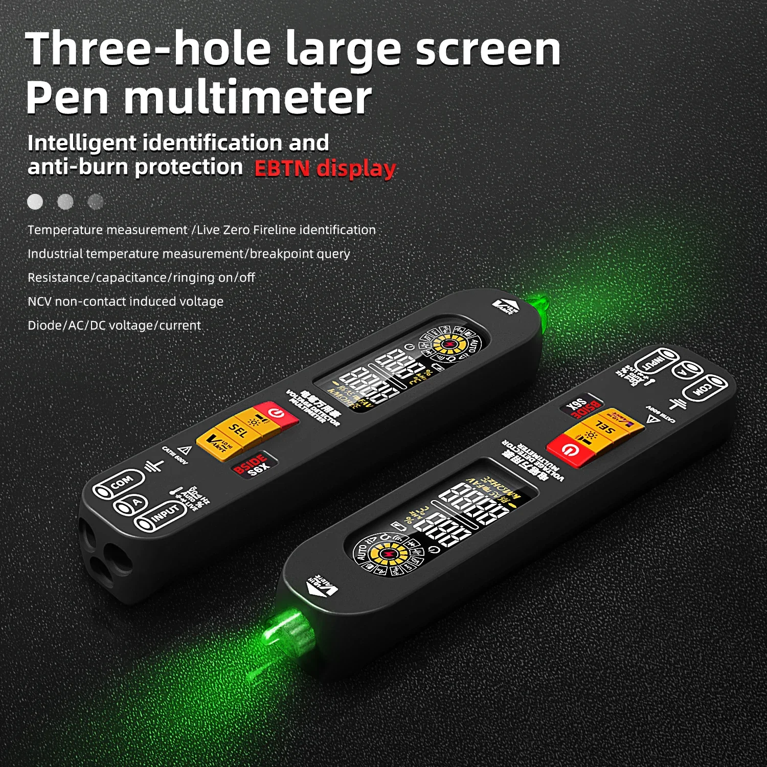 BSIDE S6X USB Charge Multimeter Digital AC DC Voltage Tester Profesional Auto Range Capacitance Ohm Diode NCV Hz Non-Contact