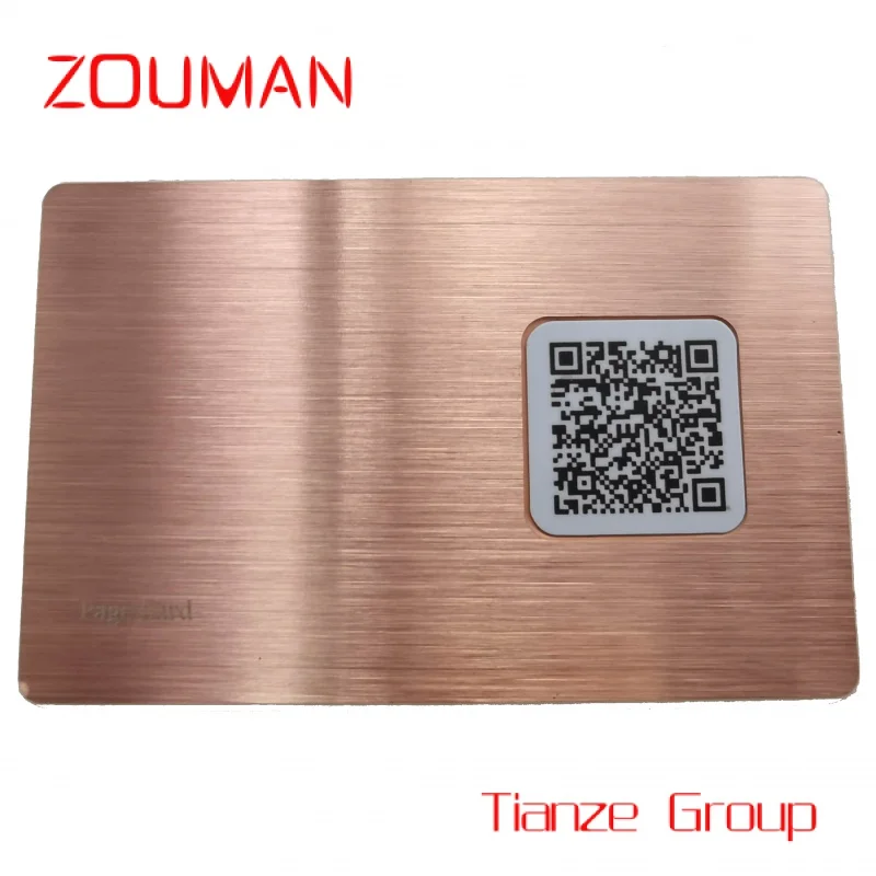 Custom , Hi Qlity N  Busins Card RFID etal Stainls Steel Card