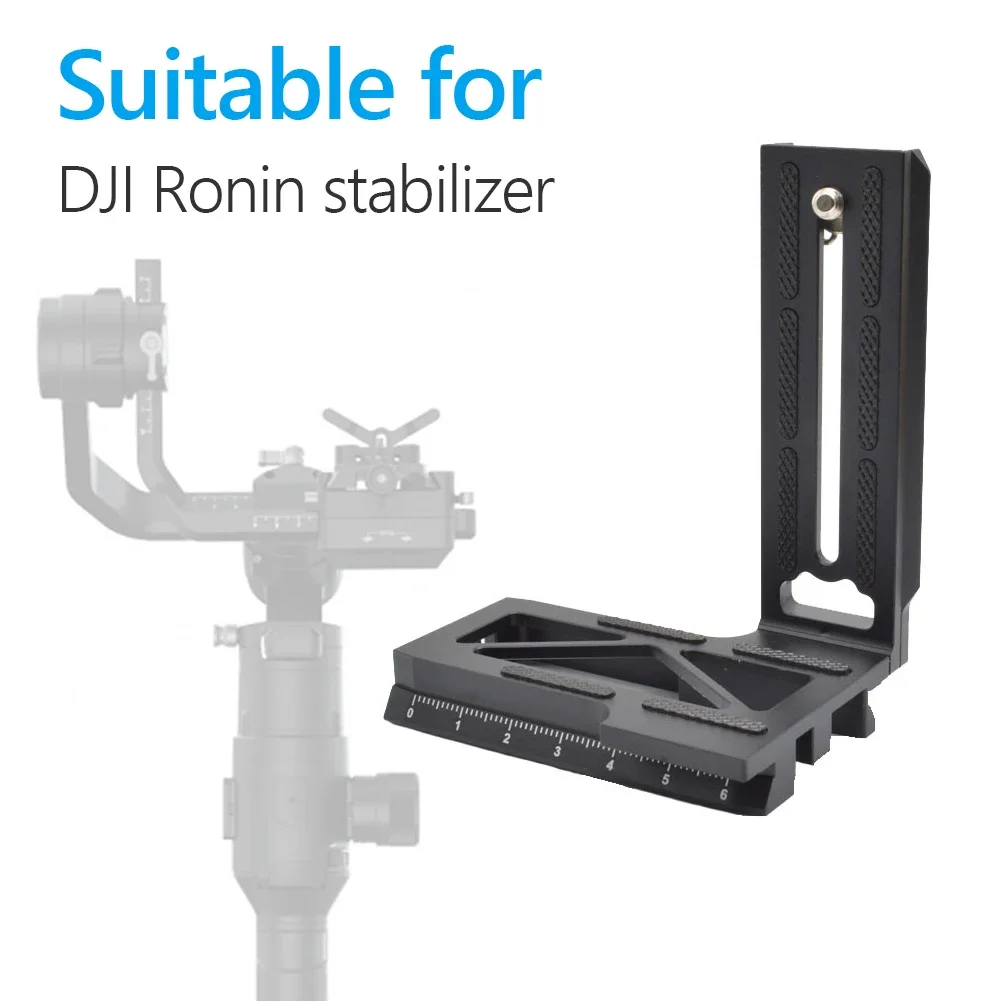 Description Picture 5 of itemCamera L Bracket Mounting Plate Replacement for DJI Ronin S SC Gimbal Camera Vertical Stabilizer Cam Accessories