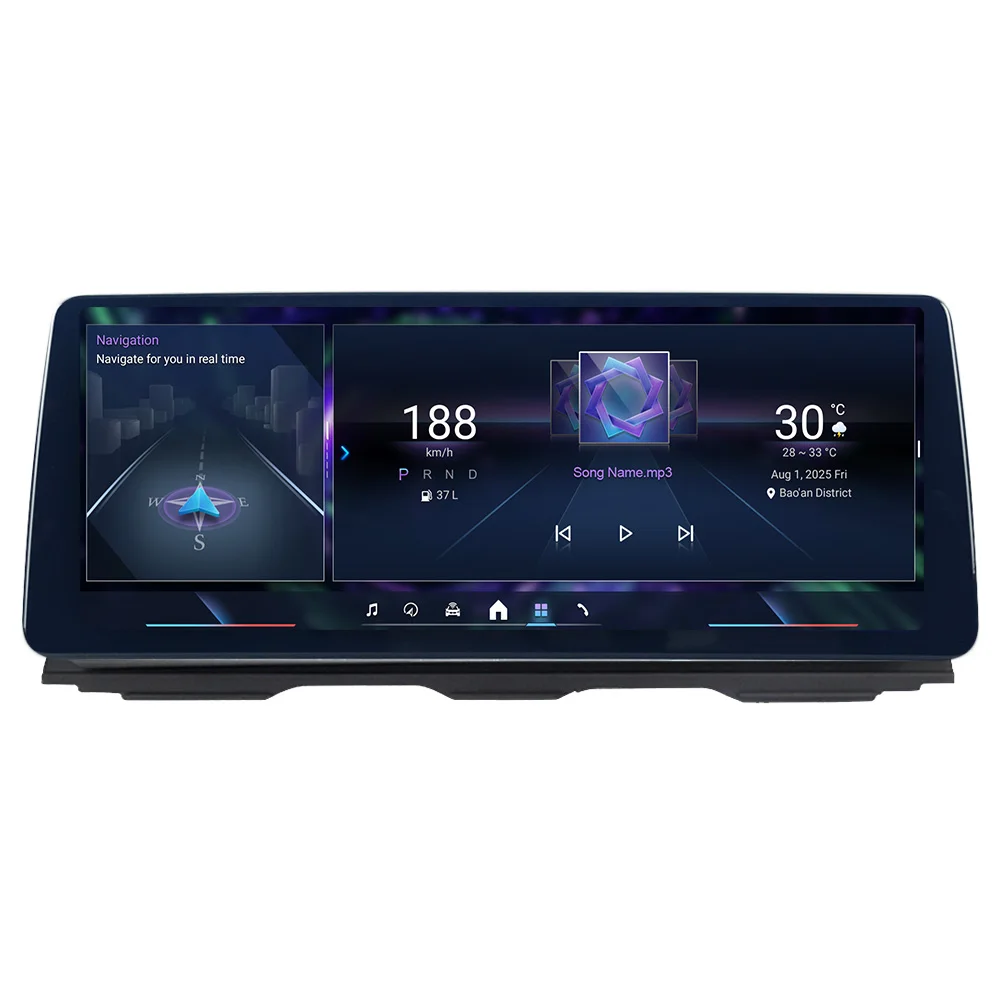 MEKEDE Wireless CarPlay Android Auto Autoradio Multimedia Player QLED-Bildschirm für BMW 5er F10 F11 2012-2017 CIC NBT Dual BT – Detail 7
