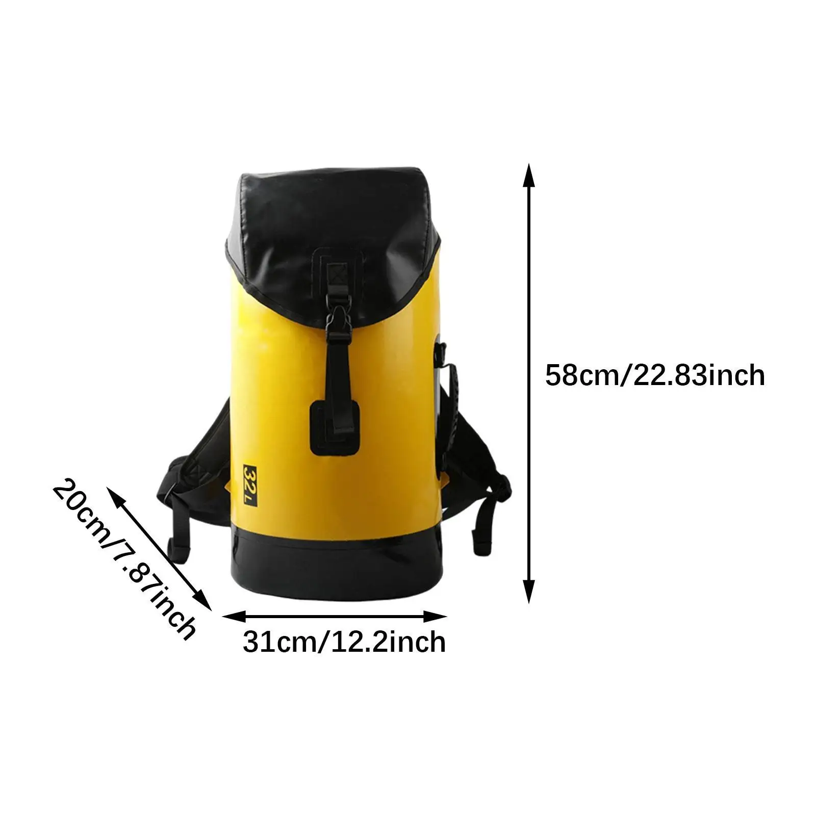 Waterproof Dry Bag Lightweight Breathable Keeps Gear Dry Sack Waterproof Backpack for Rafting Boating Kayaking Canoe Sailing