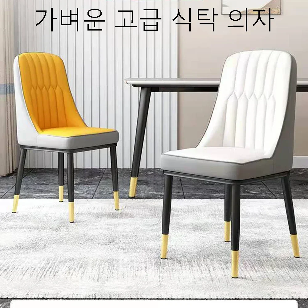 Description Picture 2 of itemDining Chair Home Nordic Modern Simple Sponge Backrest Chair Iron Light Luxury Restaurant Dining Table and Chair Coffee Chair