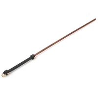 Genuine Leather+Walnut Wood Horse Whip Paddle,Rivet Reinforcement Handle Riding Crop Party Flogger Horse Riding 1