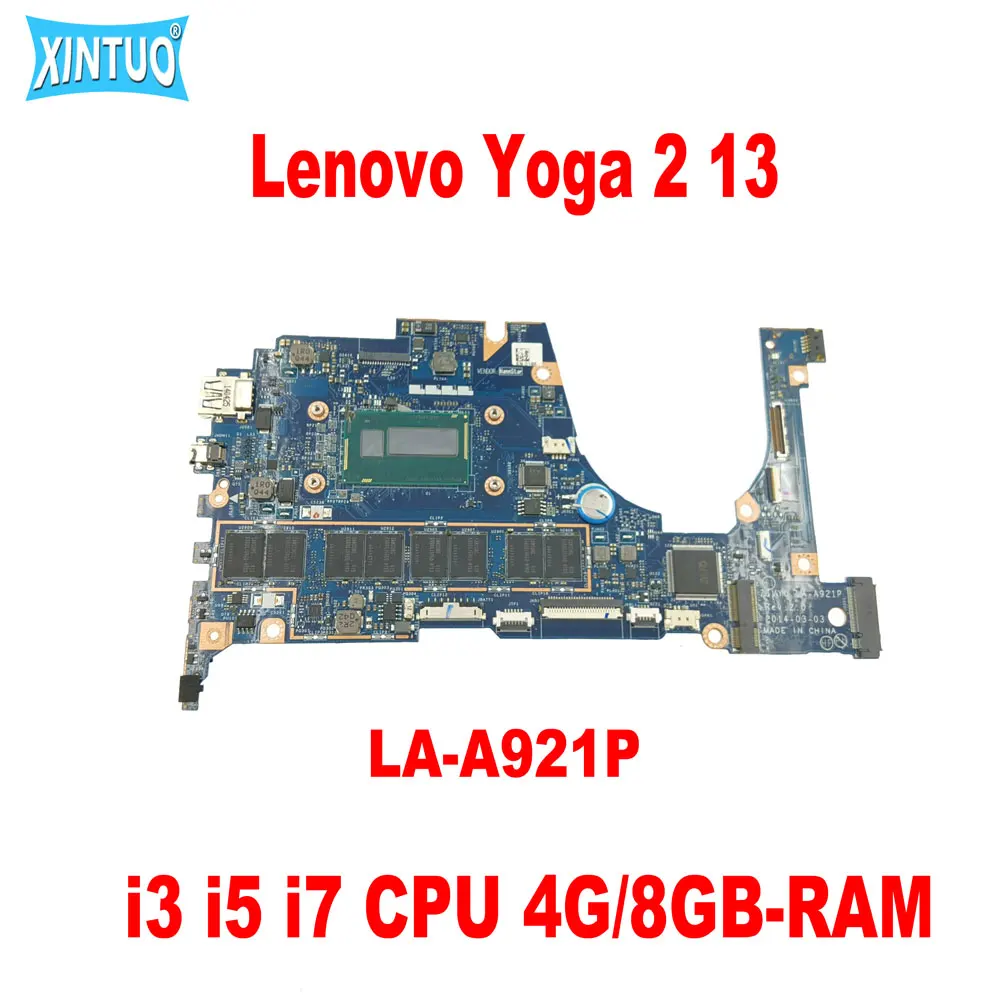 

ZIVY0 LA-A921P for Lenovo Yoga 2 13 laptop motherboard i3 i5 i7 CPU 4G/8GB-RAM Fru:5B20G55982 5B20G55969 5B20G19198 100% tested