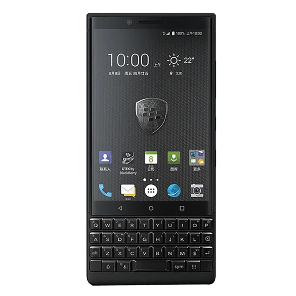 Original BlackBerry KEY2 Mobile Phone 64GB ROM 6GB RAM QWERTY 4.5'' Octa-Core keytwo 4G LTE CellPhone
